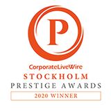 Winner 2020 CorporateLiveWire Stockholm Prestige Award